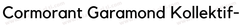 Cormorant Garamond Kollektif字体转换